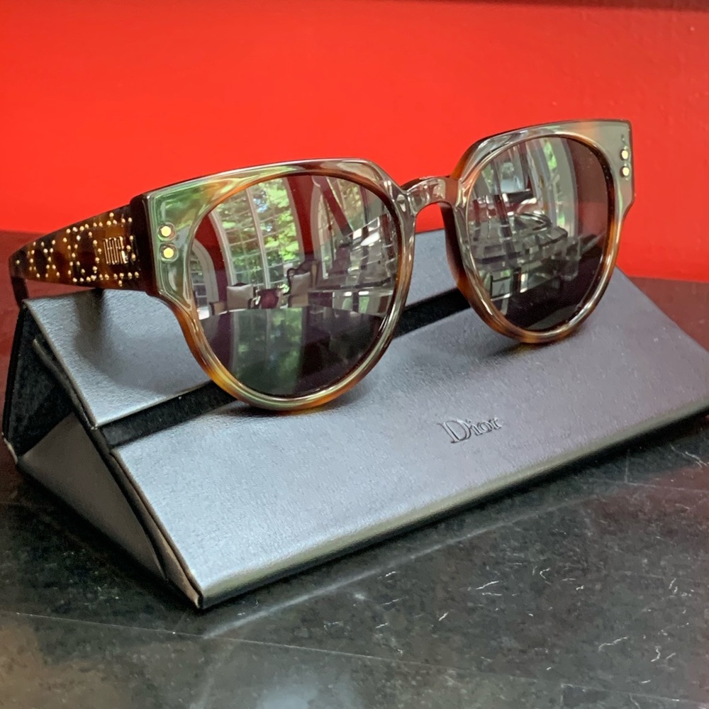 DIOR Tortoiseshell & Gold Sunglasses NIB!! - Picture 12 of 16